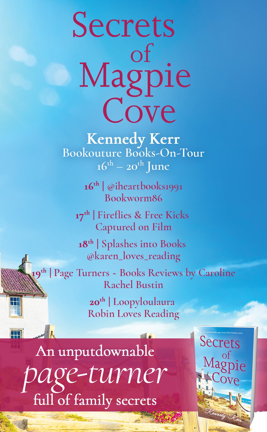 Secrets of Magpie Cove blog tour banner