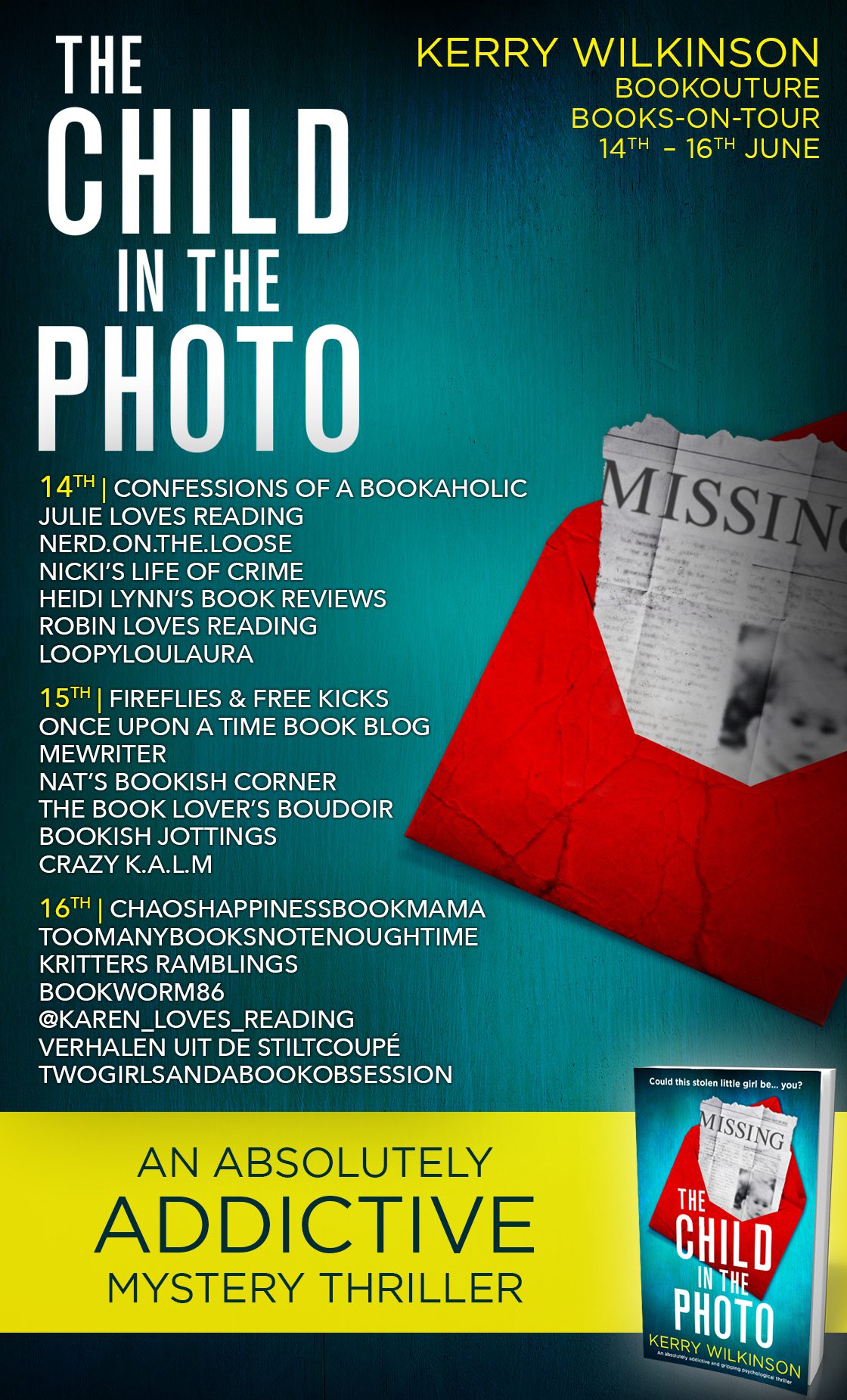 The Child in the Photo blog tour banner