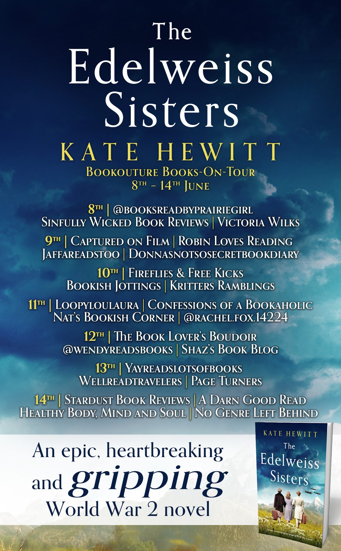 The Edelweiss Sisters blog tour banner