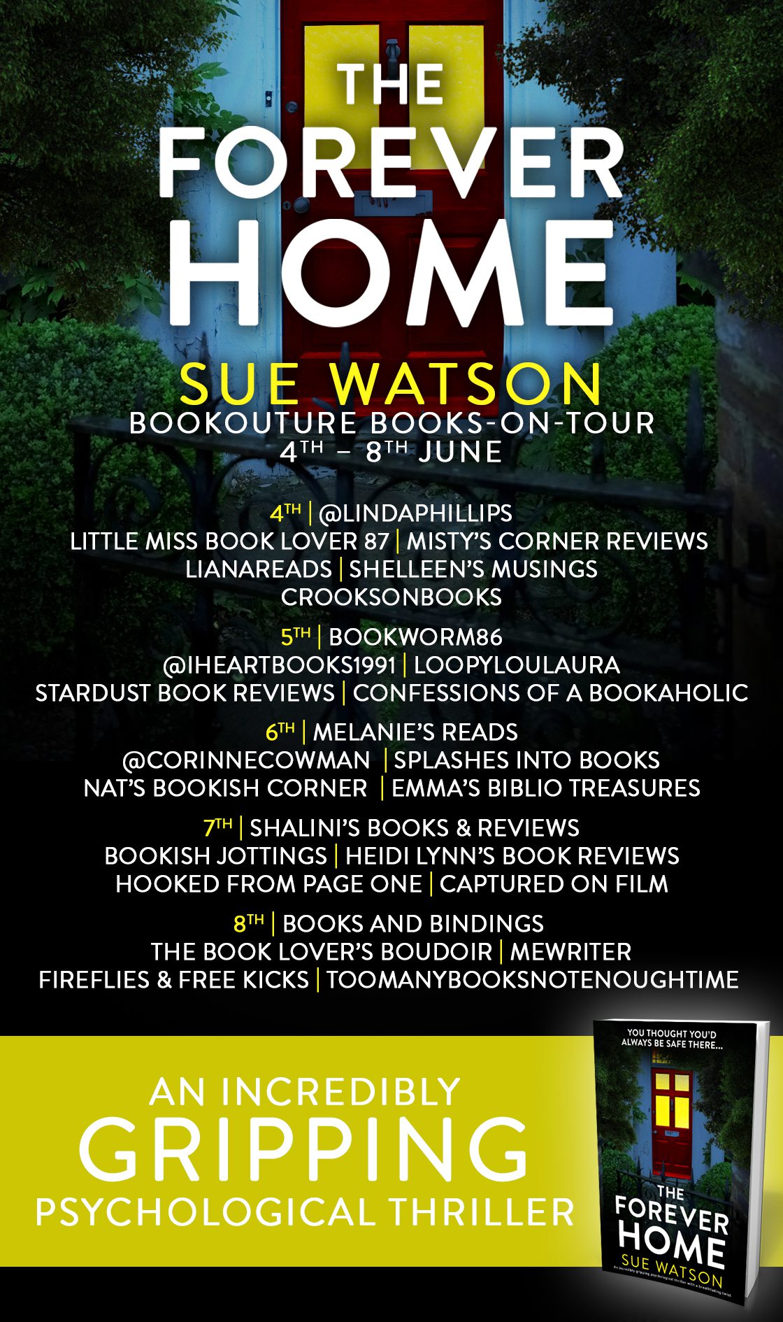 The Forever Home blog tour banner