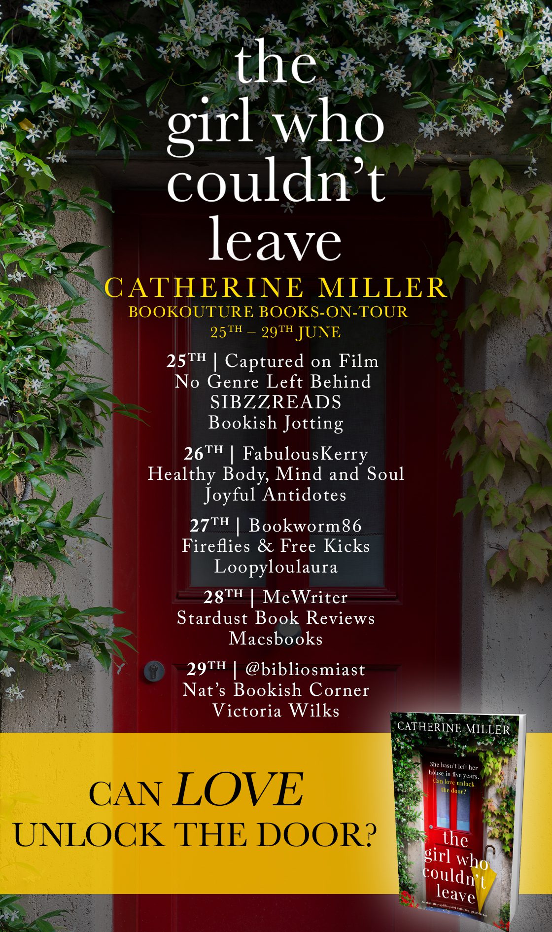 The Girl Who Couldn't Leave blog tour banner