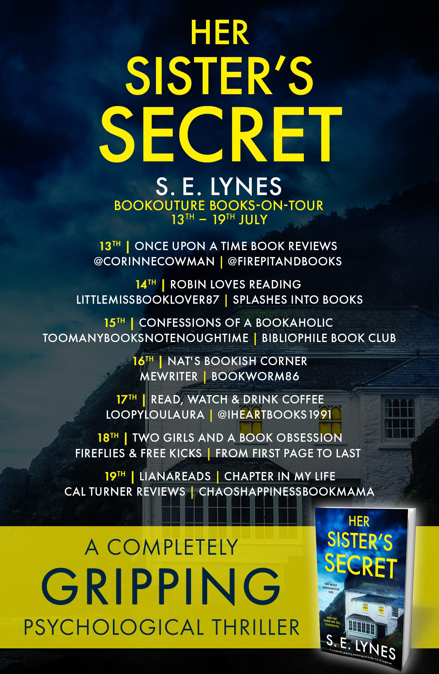 Her Sister's Secret blog tour banner