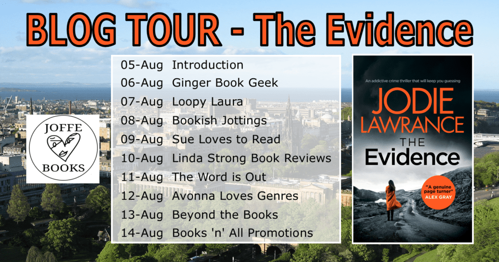 The Evidence blog tour banner