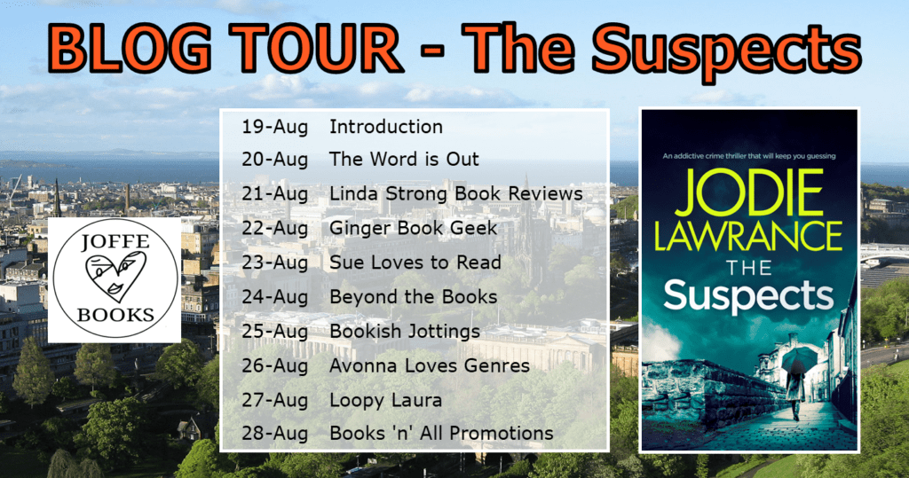 The Suspects blog tour banner