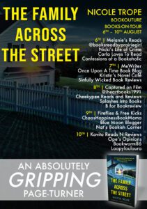 The Family Across the Street blog tour banner