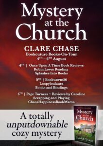 Mystery at the Church blog tour banner