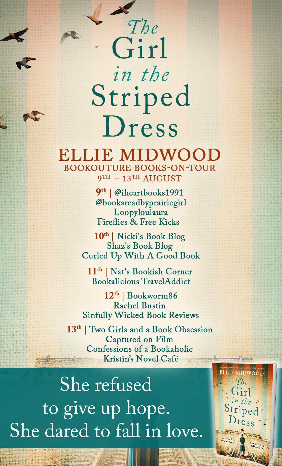 The Girl in the Striped Dress blog tour banner