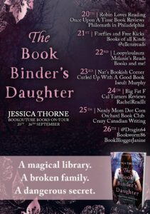 The Bookbinder's Daughter blog tour banner