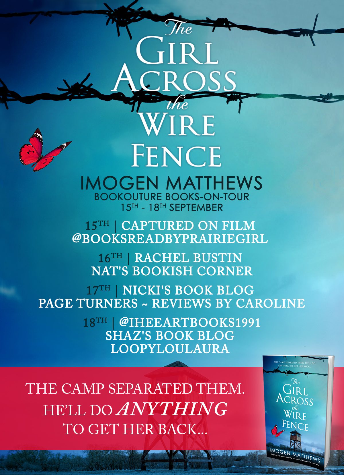 The Girl Across The Wire Fence blog tour banner