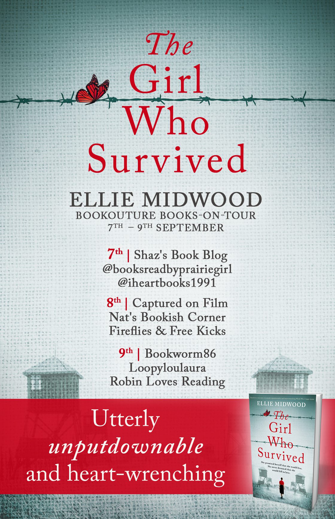 The Girl Who Survived blog tour banner