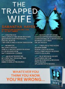 The Trapped Wife blog tour banner