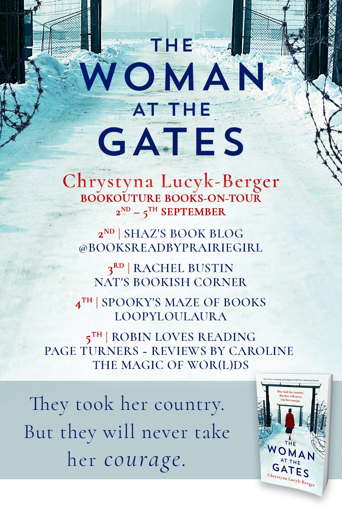 The Woman at the Gates blog tour banner