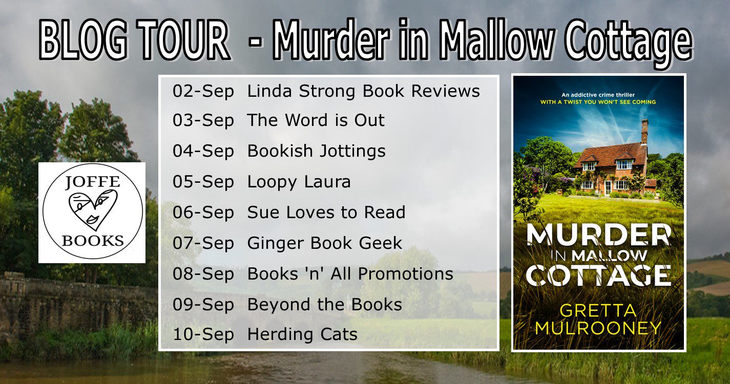 Murder in Mallow Cottage blog tour banner