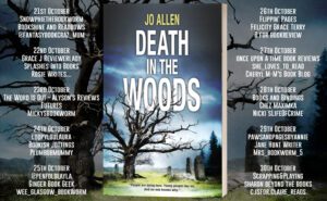 Death in the Woods blog tour banner