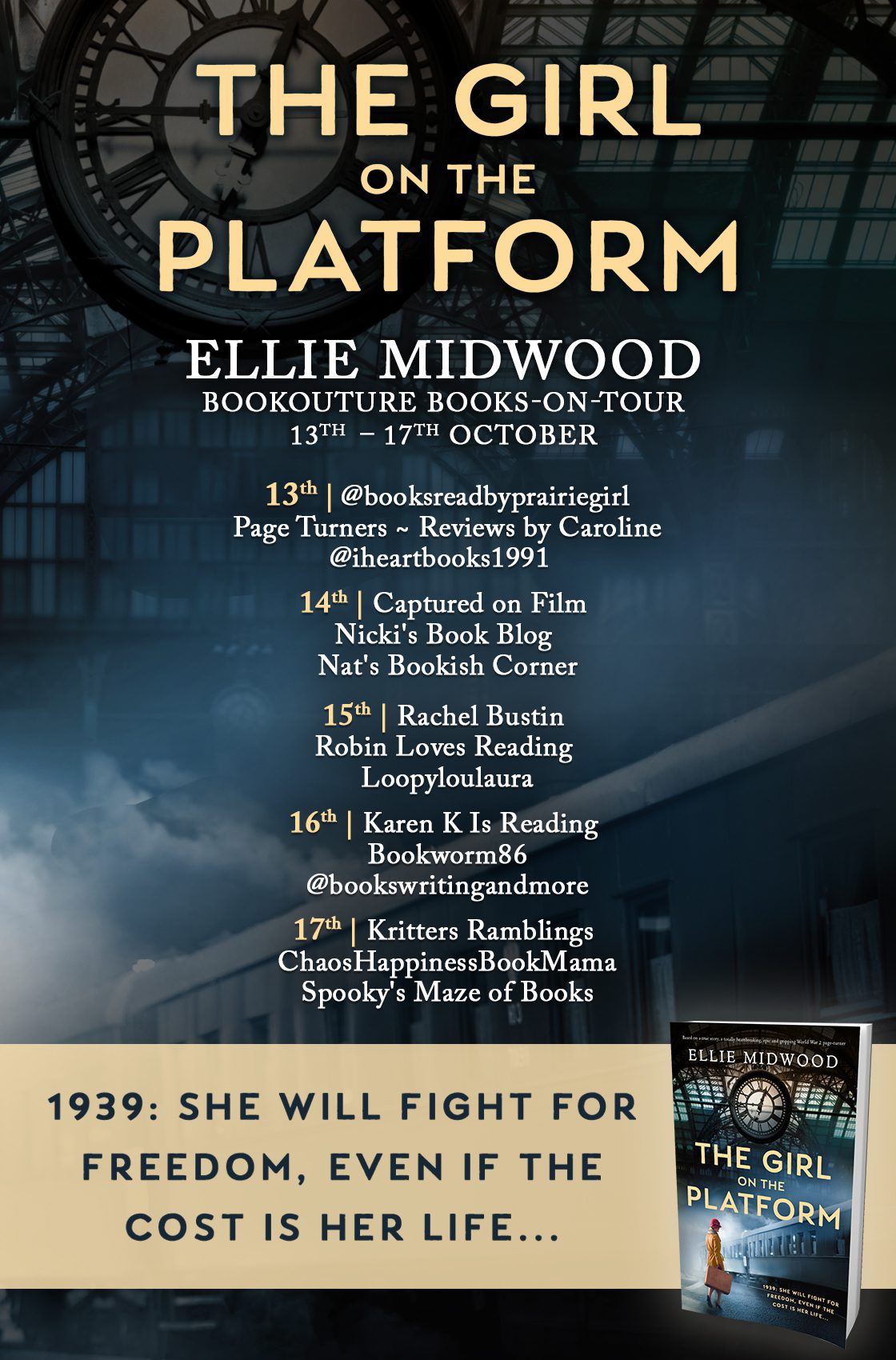 The Girl on the Platform blog tour banner