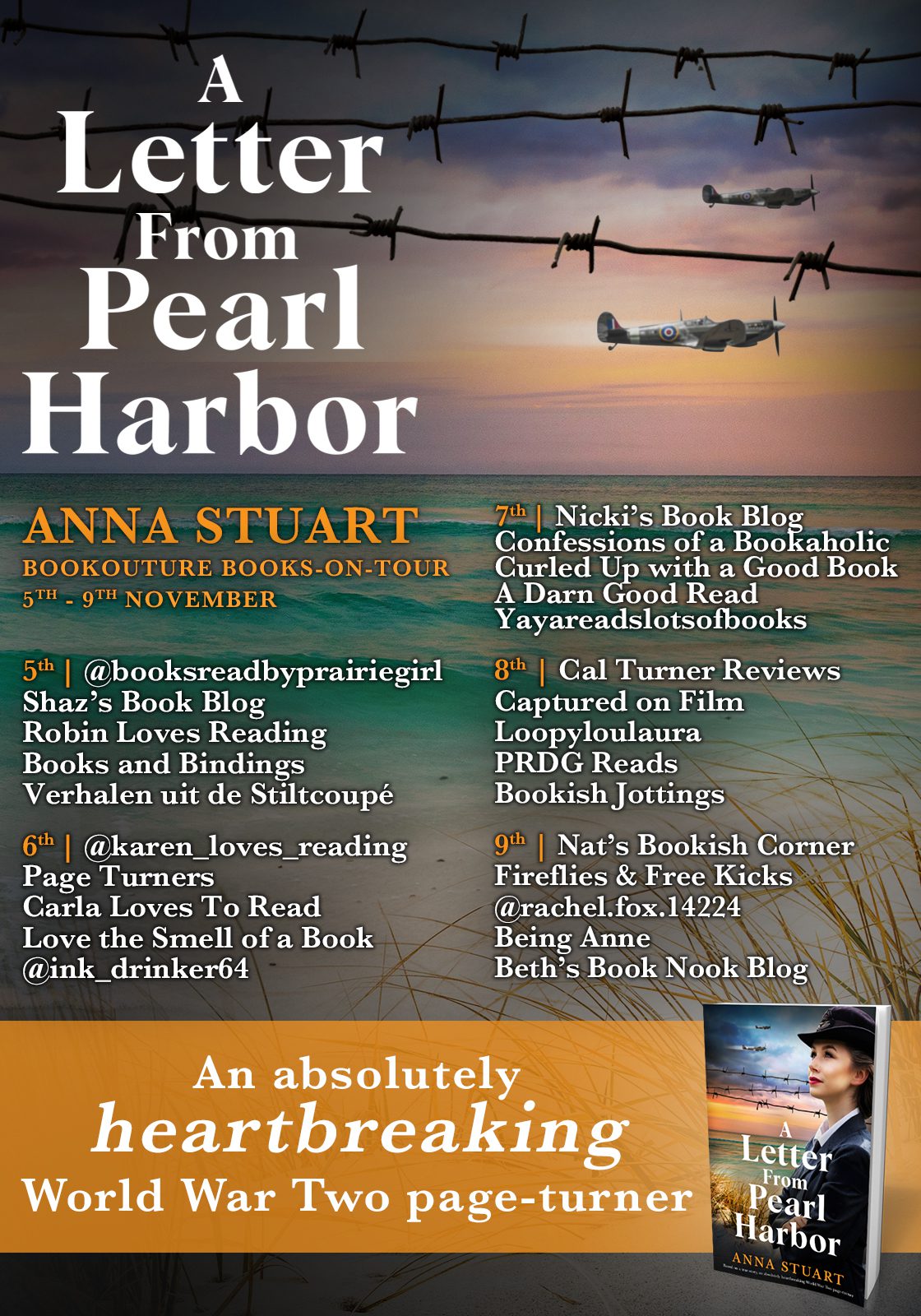 A Letter From Pearl Harbour blog tour banner