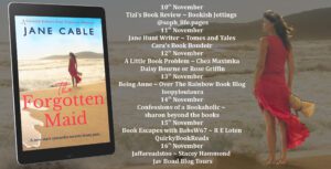 The Forgotten Maid blog tour banner