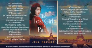The Lost Girl In Paris blog tour banner