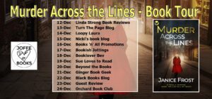 Murder Across The Lines blog tour banner