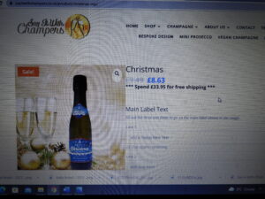 Say It With Champers website
