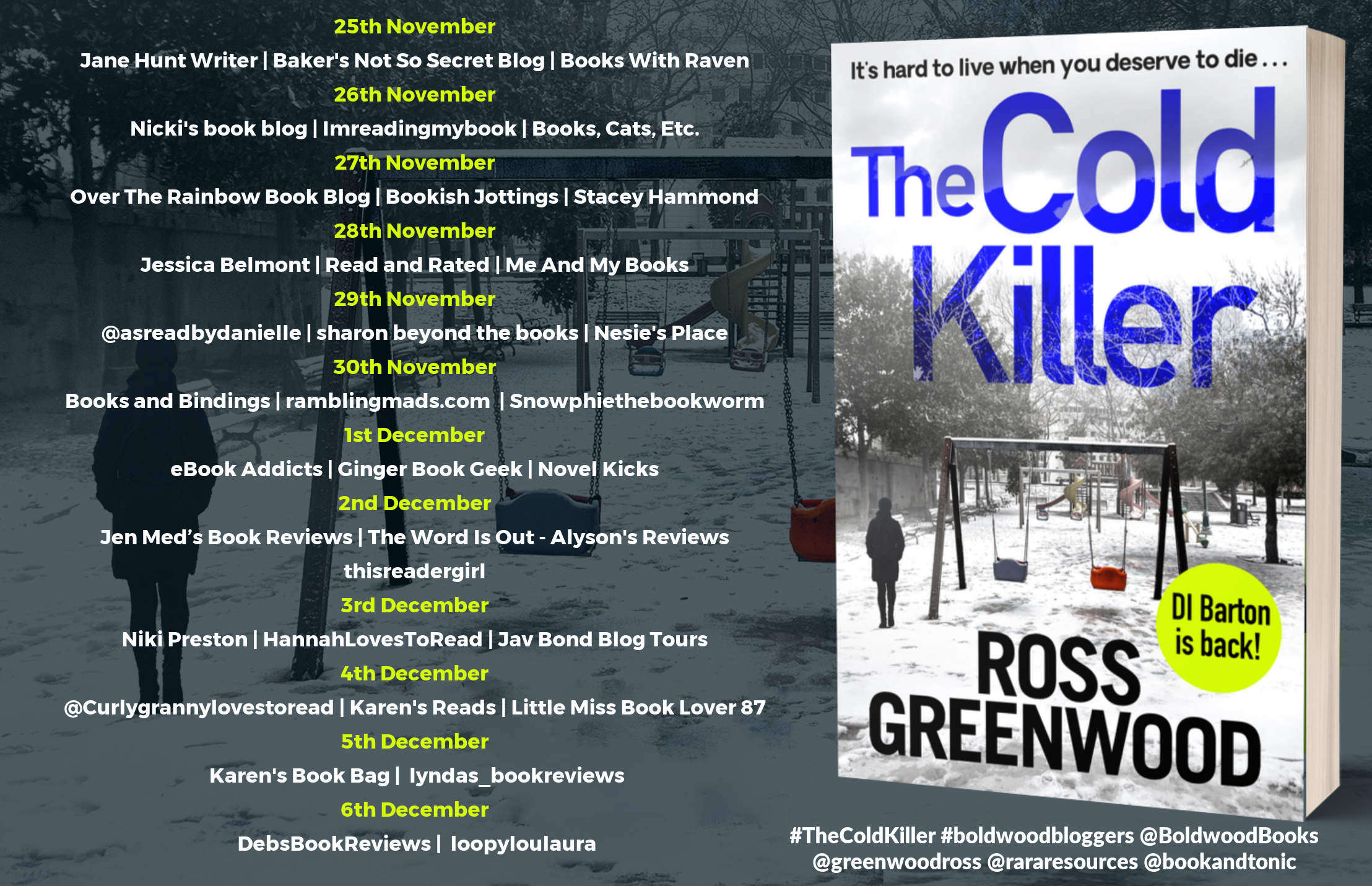 The Cold Killer blog tour banner