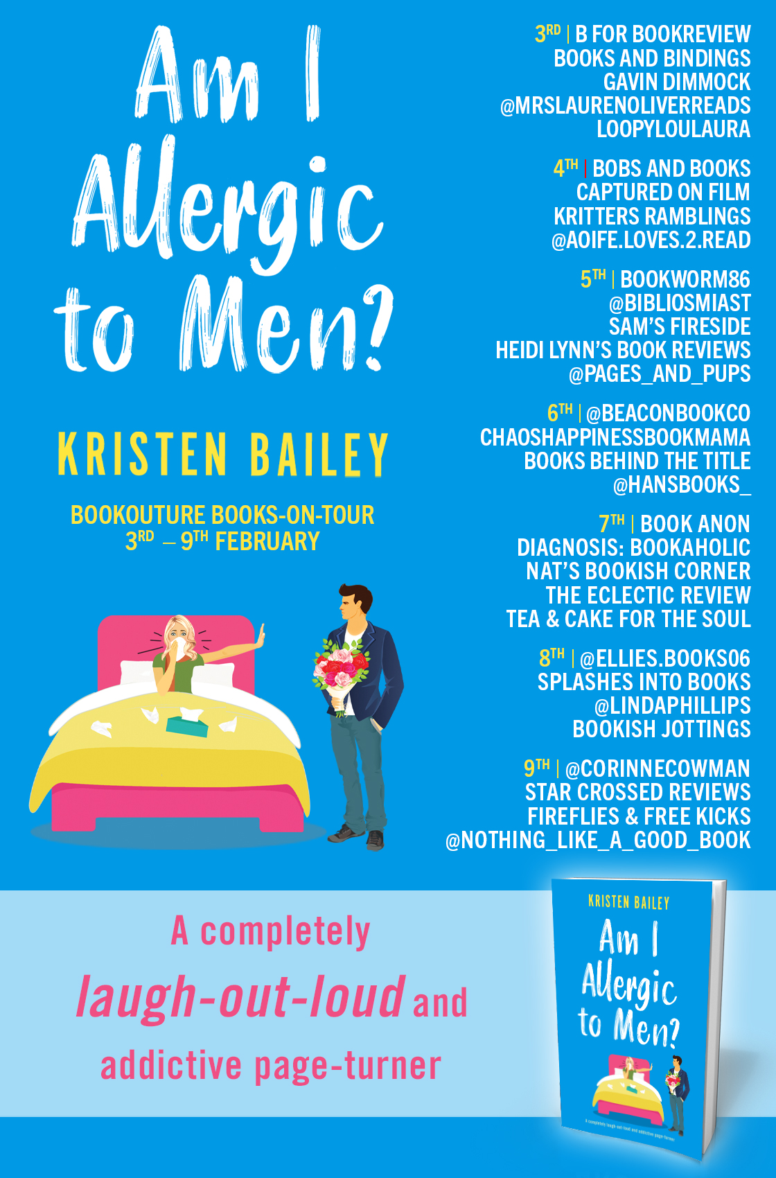 Am I Allergic To Men? blog tour banner