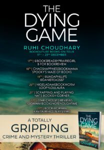 The Dying Game blog tour banner