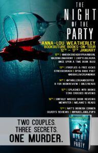The Night of the Party blog tour banner
