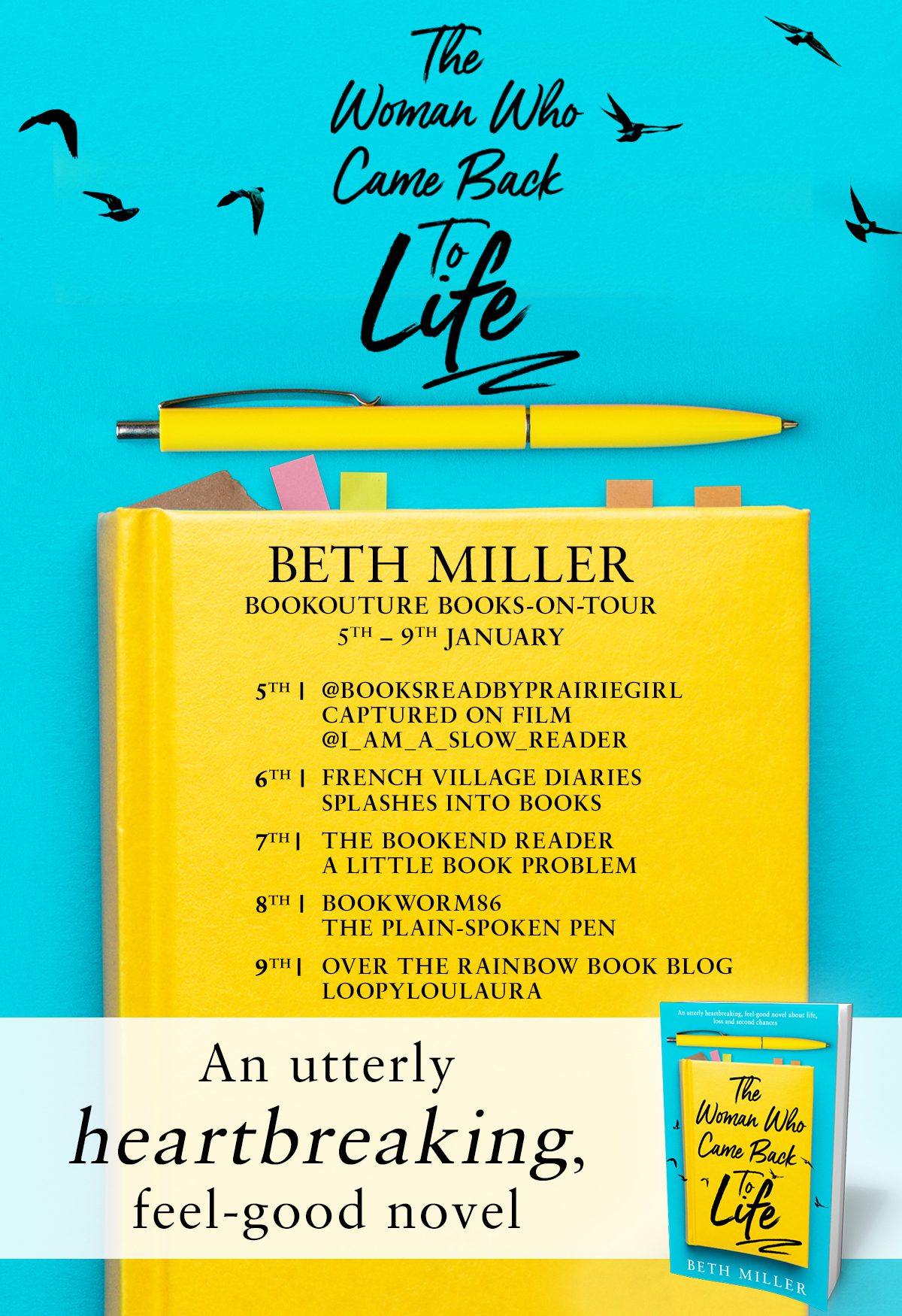 The Woman Who Came Back To Life blog tour banner
