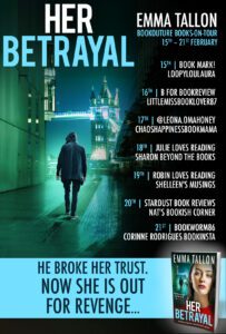 Her Betrayal blog tour banner