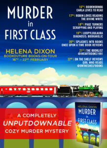 Murder in First Class blog tour banner