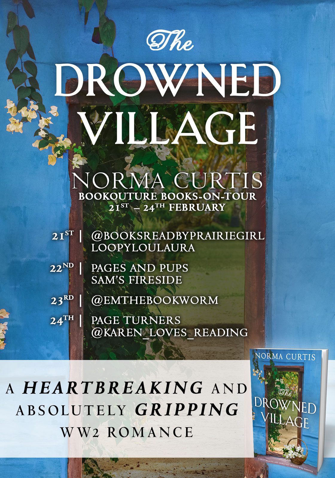 The Drowned Village blog tour banner