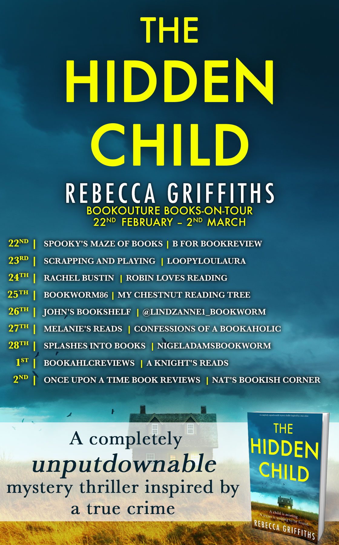 The Hidden Child blog tour banner