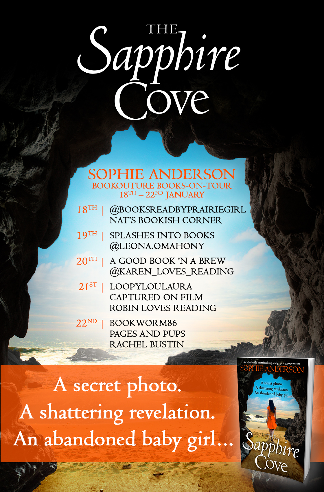 The Sapphire Cove blog tour banner