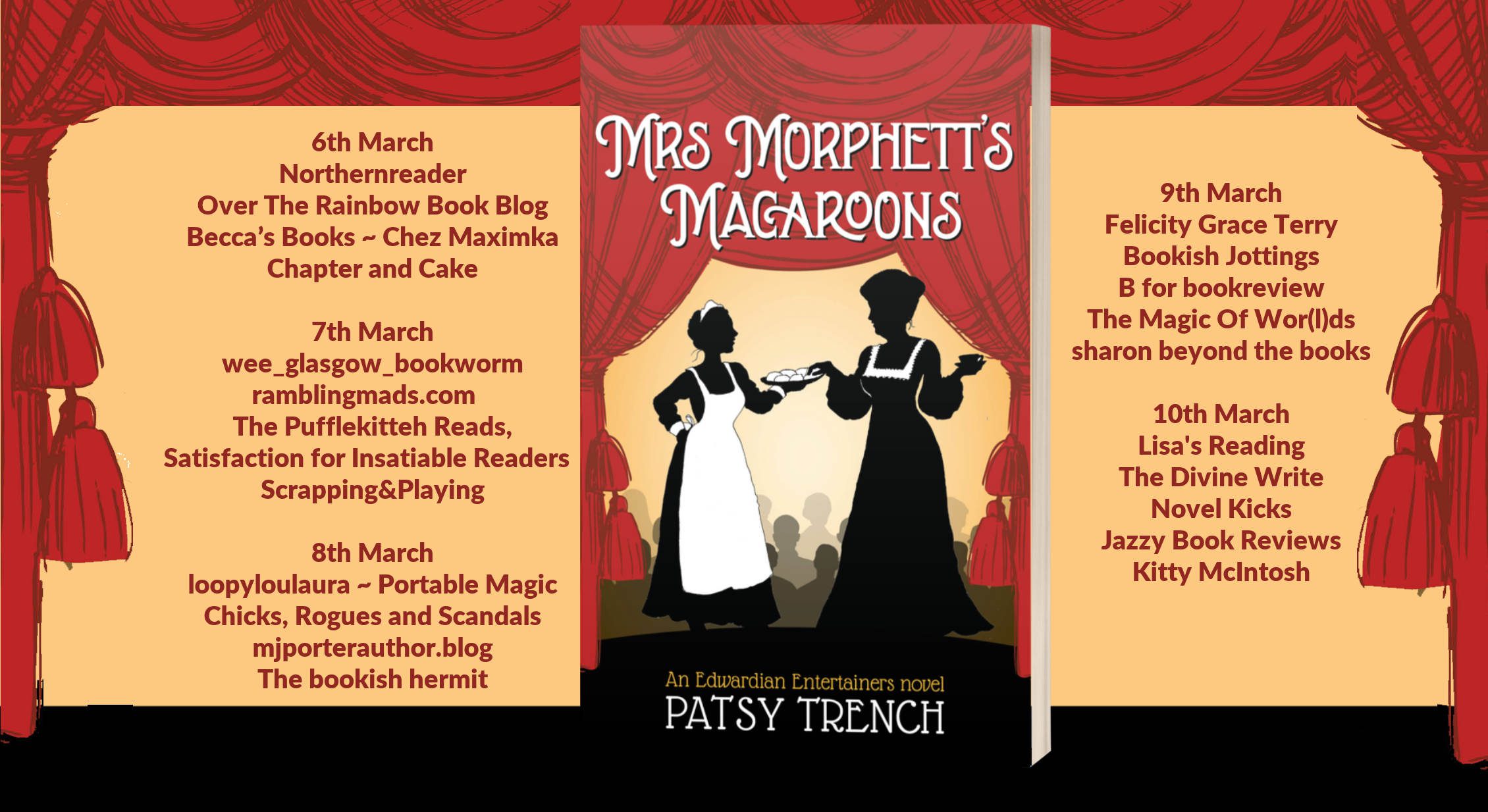 Mrs Morphett's Macaroons blog tour banner