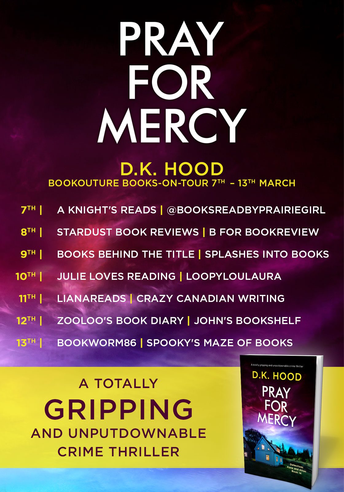 Pray For Mercy blog tour banner