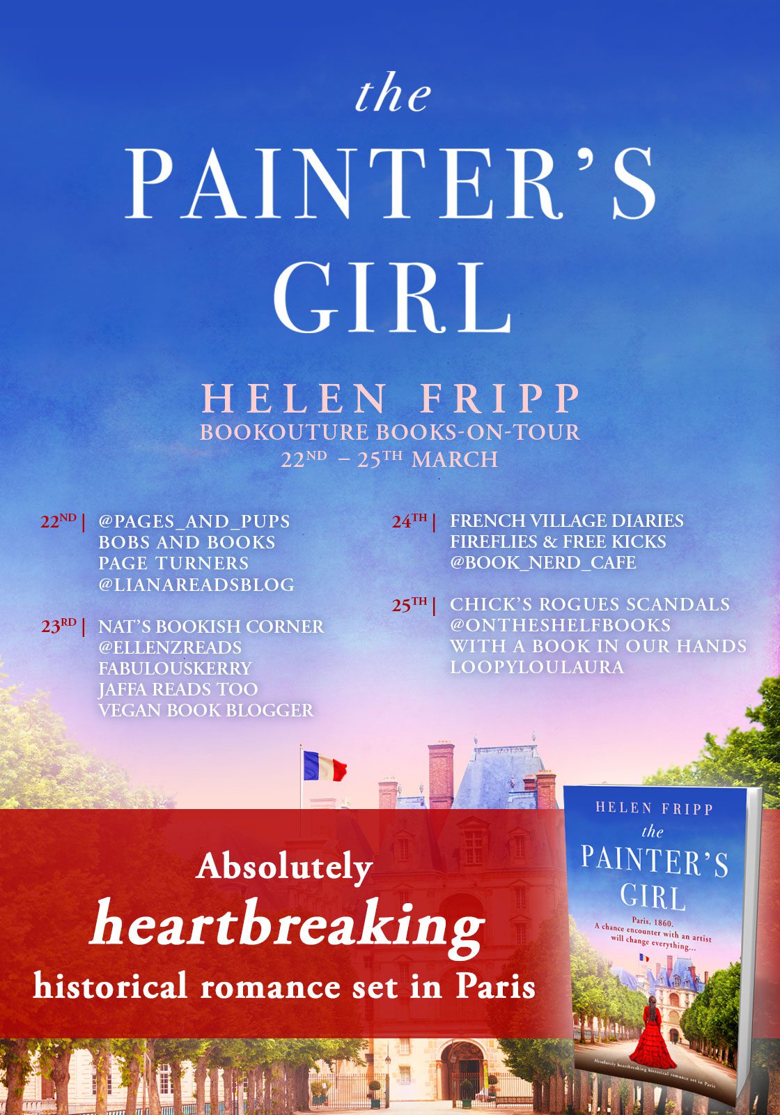 The Painter's Girl blog tour banner