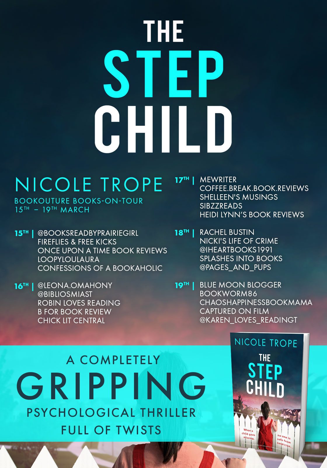 The Stepchild blog tour banner