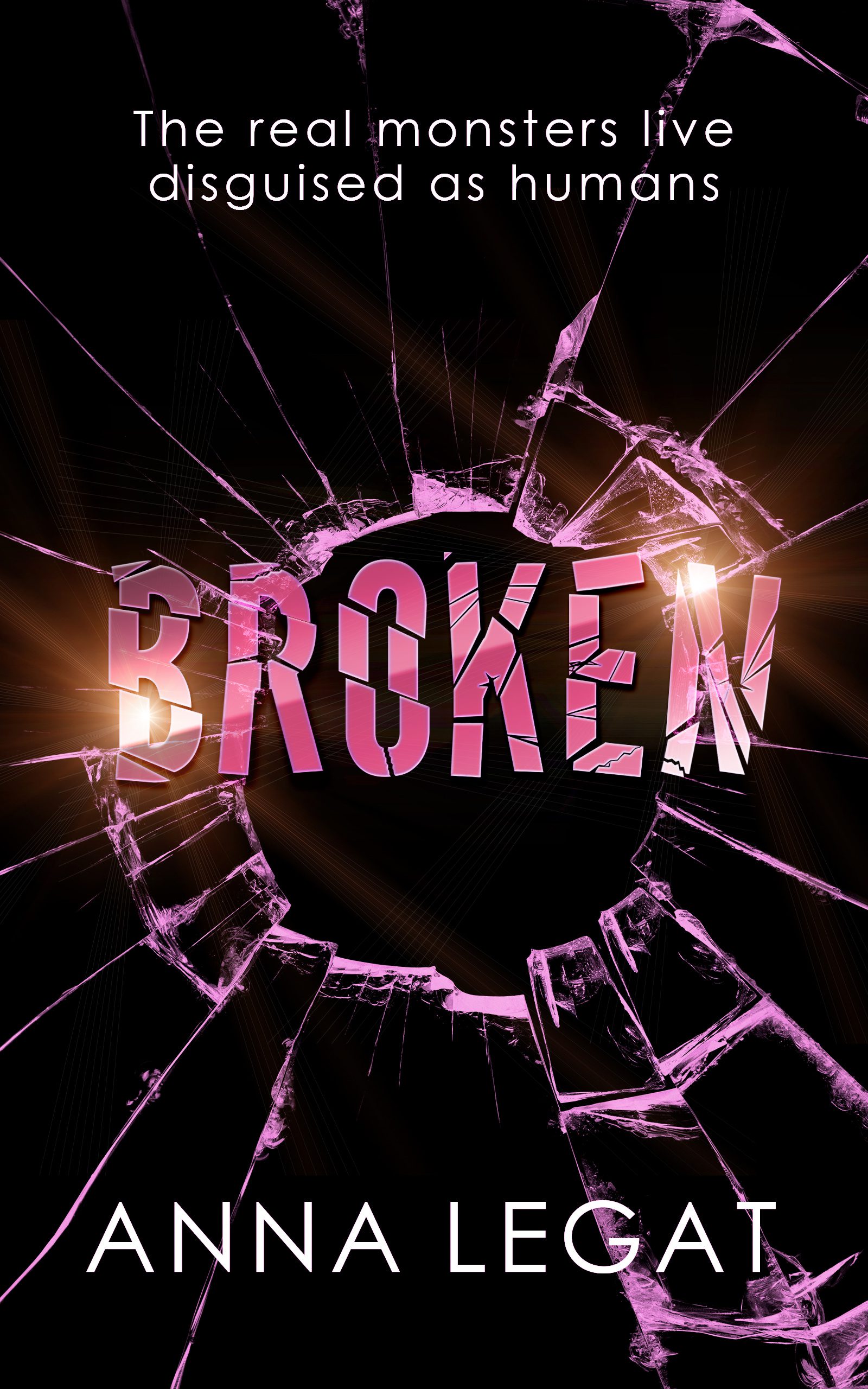 Broken book cover