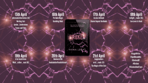 Broken blog tour banner