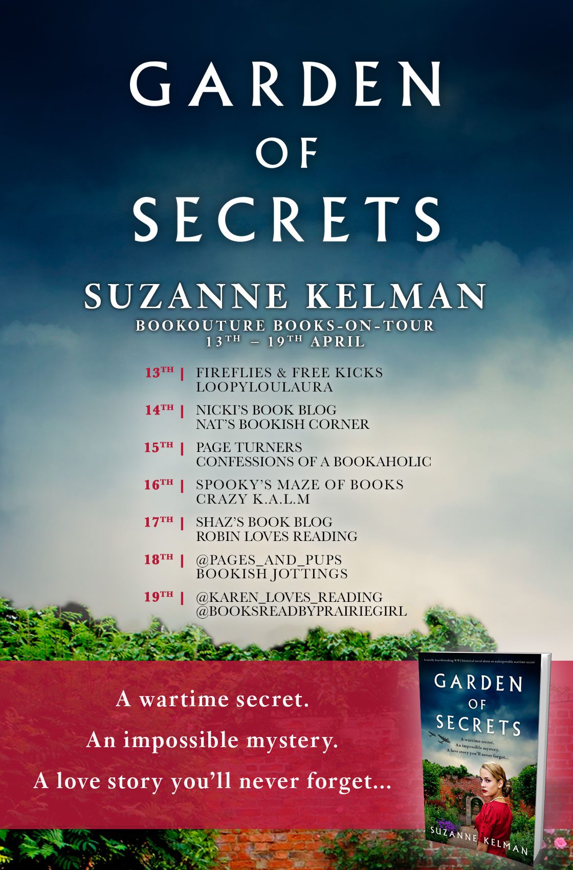 Garden of Secrets blog tour banner
