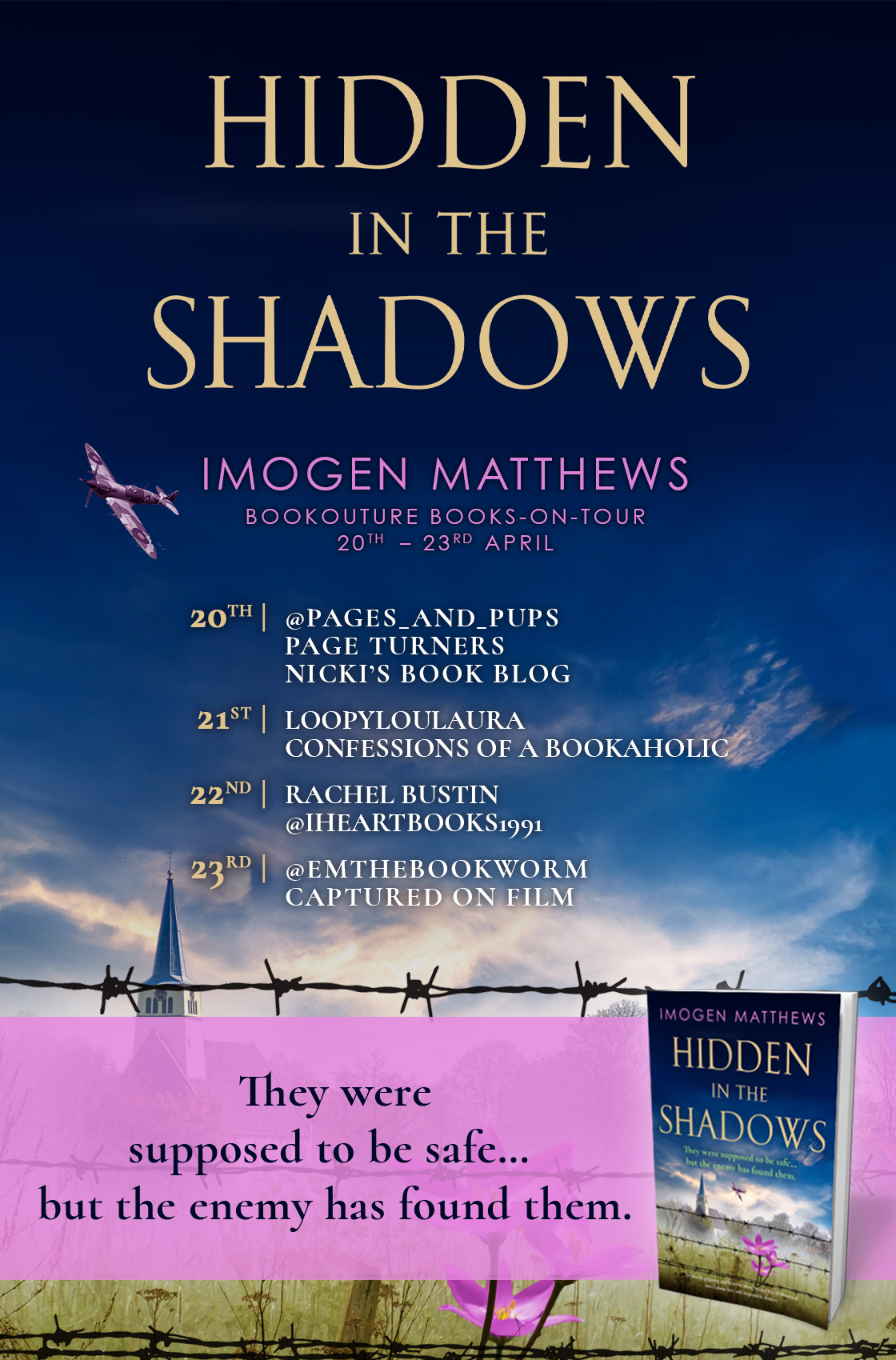 Hidden in the Shadows blog tour banner
