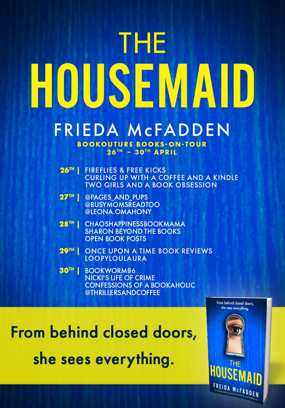 The Housemaid blog tour banner