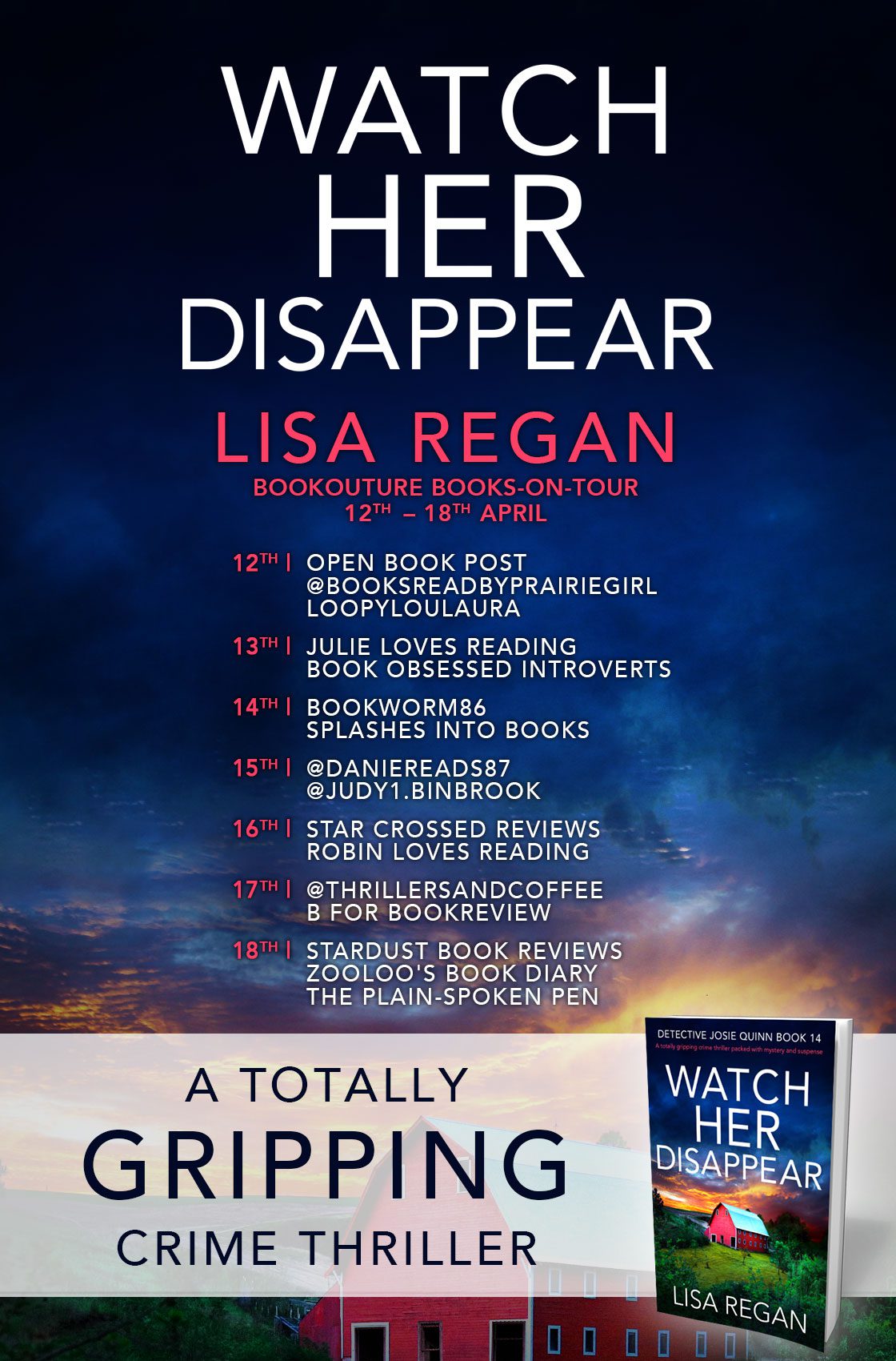 Watch Her Disappear blog tour banner