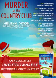 Murder at the Country Club blog tour banner