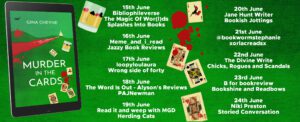 Murder in the Cards blog tour banner