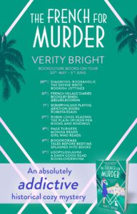The French For Murder blog tour banner
