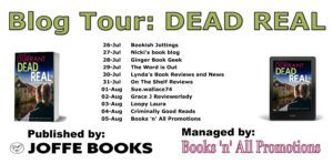 Dead Real blog tour banner
