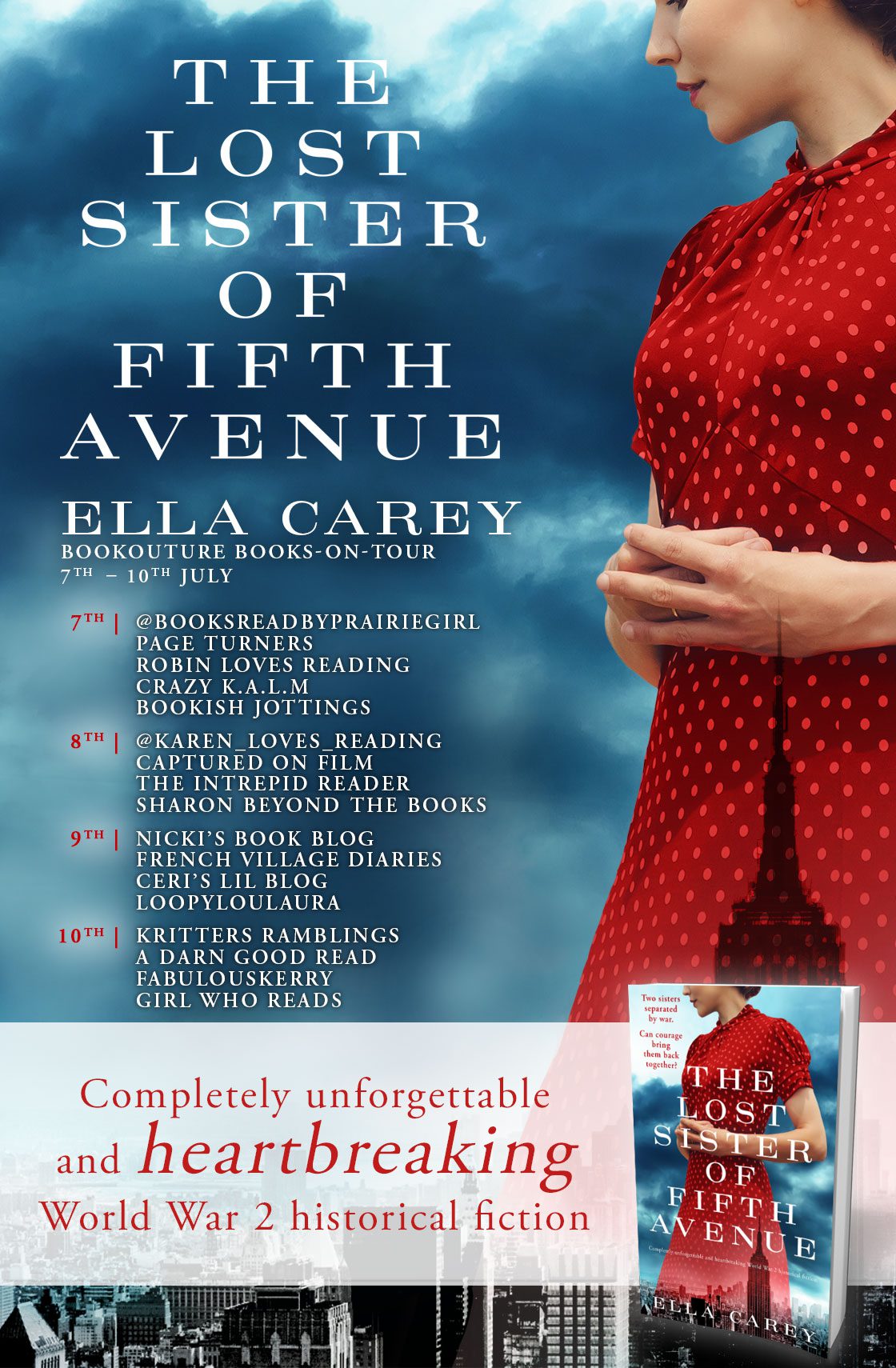 The Lost Sister of Fifth Avenue blog tour banner