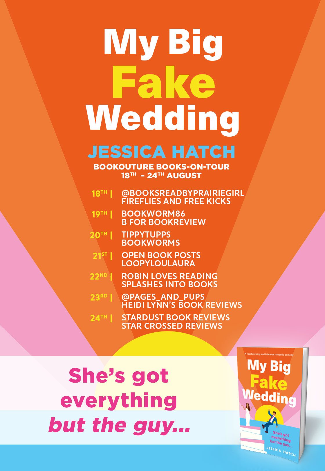 My Big Fake Wedding blog tour banner